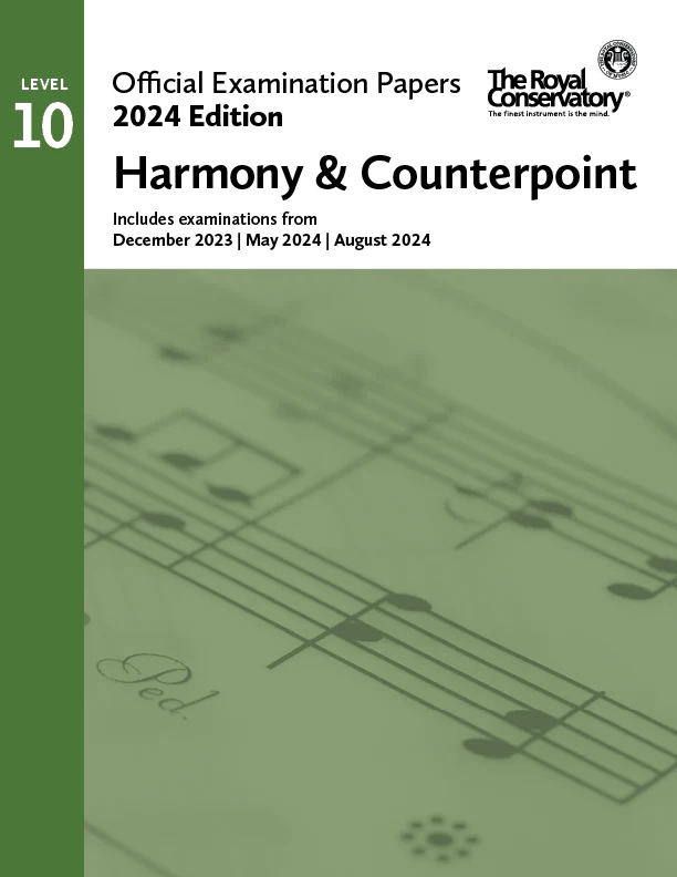 2024 Official Examination Papers - Level 10 Harmony & Counterpoint