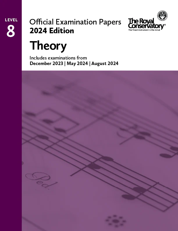 2024 Official Examination Papers - Level 8 Theory