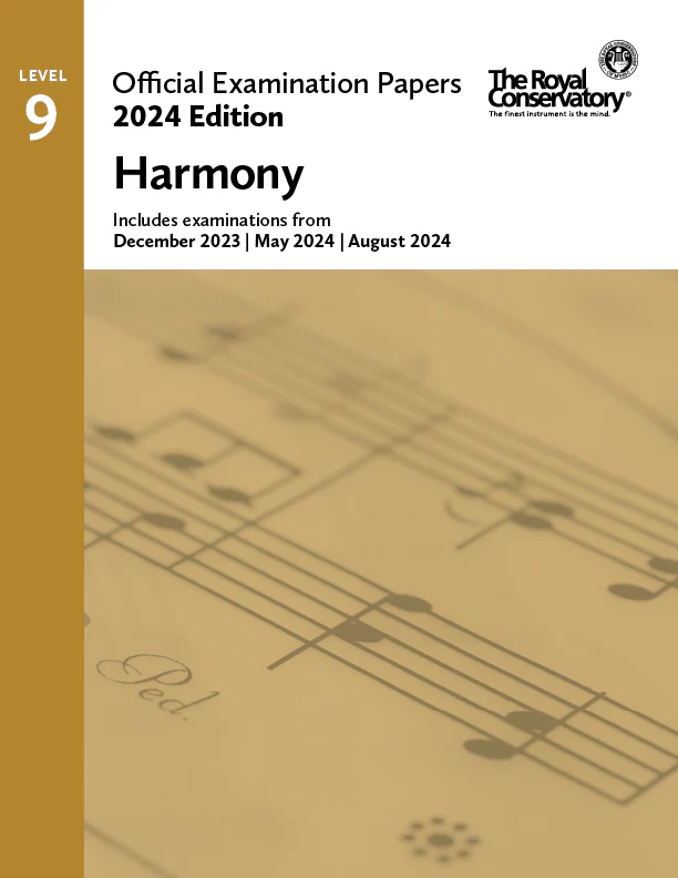 2024 Official Examination Papers - Level 9 Harmony